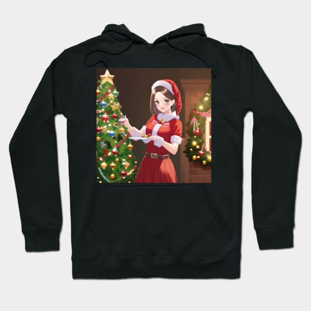 Santa Girl Hoodie by Tazlo